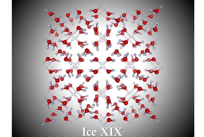 低温高圧下で新しい氷の相（氷XIX）を発見