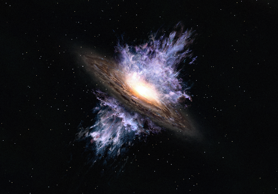 観測史上最古、131億年前の銀河に吹き荒れる超巨大ブラックホールの嵐